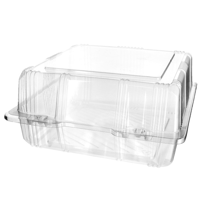 Klappbox Scharnier PET für Gebäck 20x20x10cm (220 Stück) Klappbox Scharnier PET für Gebäck 20x20x10cm (220 Stück)
