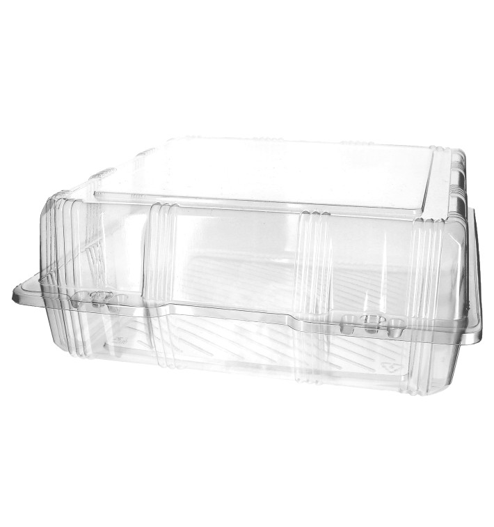 Klappbox Scharnier PET für Gebäck 25x25x10cm (220 Stück) Klappbox Scharnier PET für Gebäck 25x25x10cm (220 Stück)