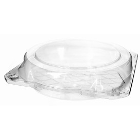 Klappbox Scharnier PET für Gebäck Ø20x5cm (115 Stück)