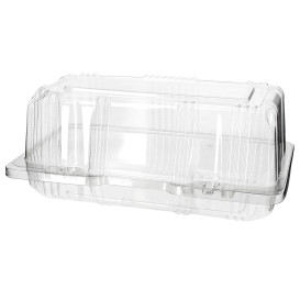 Klappbox Scharnier PET für Gebäck 18x9,5x8cm (220 Stück)