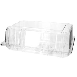 Klappbox Scharnier PET für Gebäck 22x14,5x8cm (220 Stück)