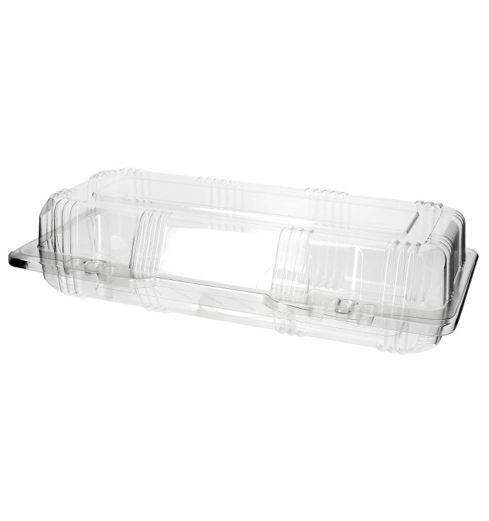 Klappbox Scharnier PET für Gebäck 24x10x6cm (220 Stück) Klappbox Scharnier PET für Gebäck 24x10x6cm (220 Stück)