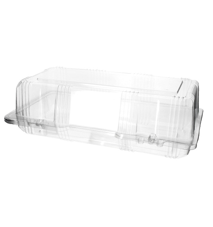 Klappbox Scharnier PET für Gebäck 26x13x8cm (220 Stück) Klappbox Scharnier PET für Gebäck 26x13x8cm (220 Stück)