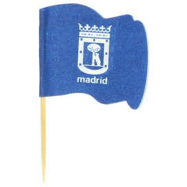 Holzspieße Flagge "Madrid" 65mm (14.400 Einh.)