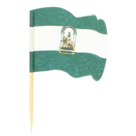 Holzspieße Flagge "Andalusien" 65mm (14.400 Einh.)