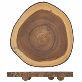 Holztablett Präsentation Ø230x35mm (1 Stück)