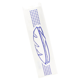 Papiertüten Baguettes Blau 9+5x32cm (1.000 Stück)