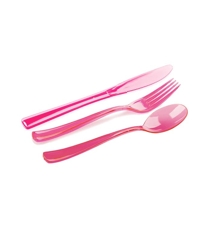 Besteckset Plastik 18-teilig Himbeere (20 Sets) Besteckset Plastik 18-teilig Himbeere (20 Sets)