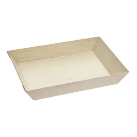 Tablett aus Holz 18x13x2,8cm 500ml (25 Stück)