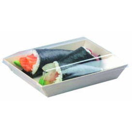 Plastikdeckel PET Transparent 13x6,5cm (100 Stück)