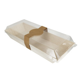 Plastikdeckel PET Transparent 21,5x8,5cm (100 Stück)
