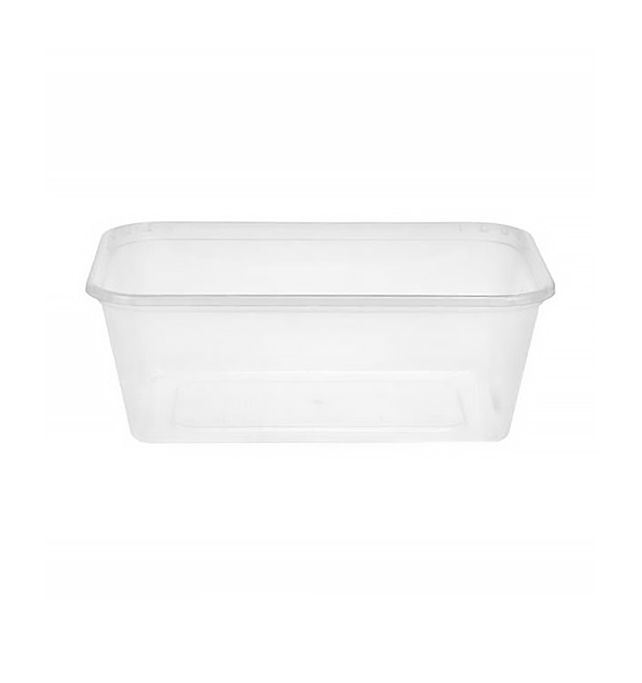 Plastikdose rechteckig PP 750ml (50 Stück) Plastikdose rechteckig PP 750ml (50 Stück)