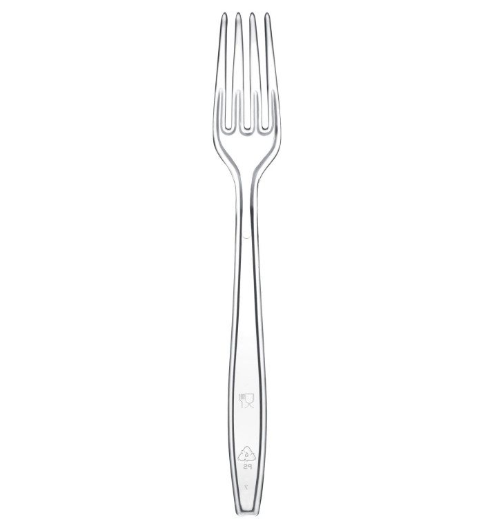 Plastikgabel Premium PS Transparent 190mm (50 Stück) Plastikgabel Premium PS Transparent 190mm (50 Stück)