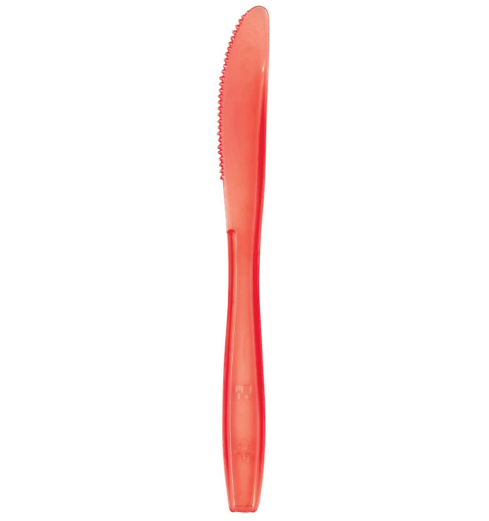 Plastikmesser PS Premium Rot 190mm (50 Stück)