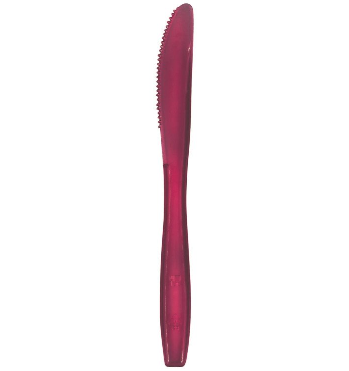 Plastikmesser PS Premium Bordeaux 190mm (50 Stück)