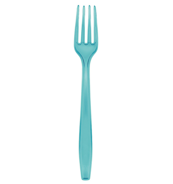 Plastikgabel PS Premium Turkis 190mm (50 Stück) Plastikgabel PS Premium Turkis 190mm (50 Stück)