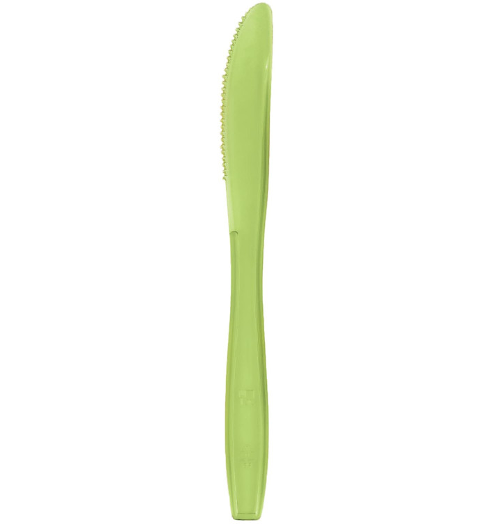 Plastikmesser PS Premium Lindgrün 190mm (50 Stück) Plastikmesser PS Premium Lindgrün 190mm (50 Stück)