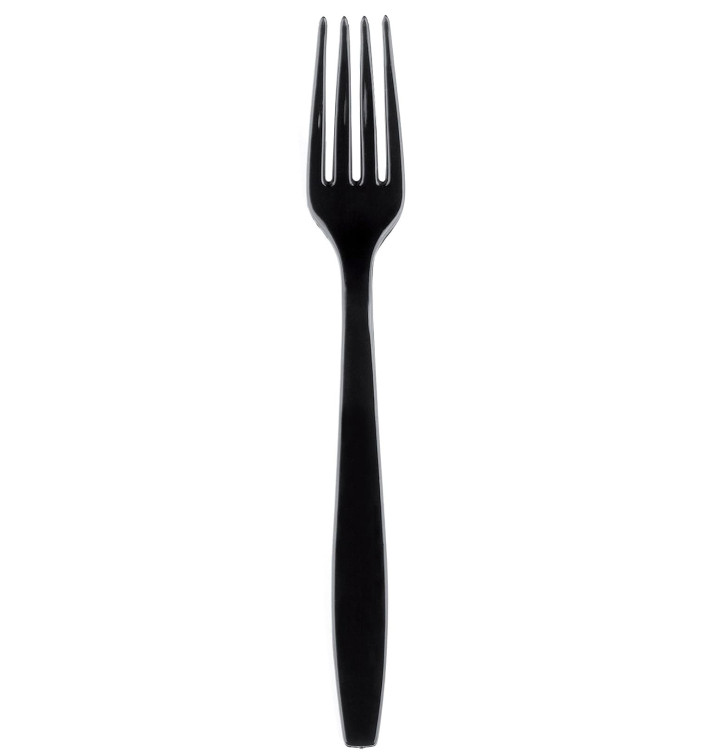 Plastikgabel Premium PS Schwarz 190mm (50 Stück) Plastikgabel Premium PS Schwarz 190mm (50 Stück)
