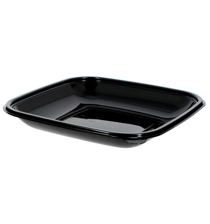 Plastikschale Schwarz PET 500ml 190x190x30mm (300 Stück) Plastikschale Schwarz PET 500ml 190x190x30mm (300 Stück)