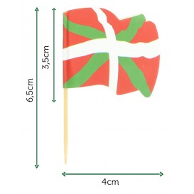 Holzspieße Flagge "Euskadi" 65mm (14.400 Einh.)