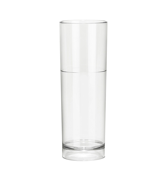 Wiederverwendbares Glas SAN Tumbler Transparent 200ml (6 Stück) Wiederverwendbares Glas SAN Tumbler Transparent 200ml (6 Stück)