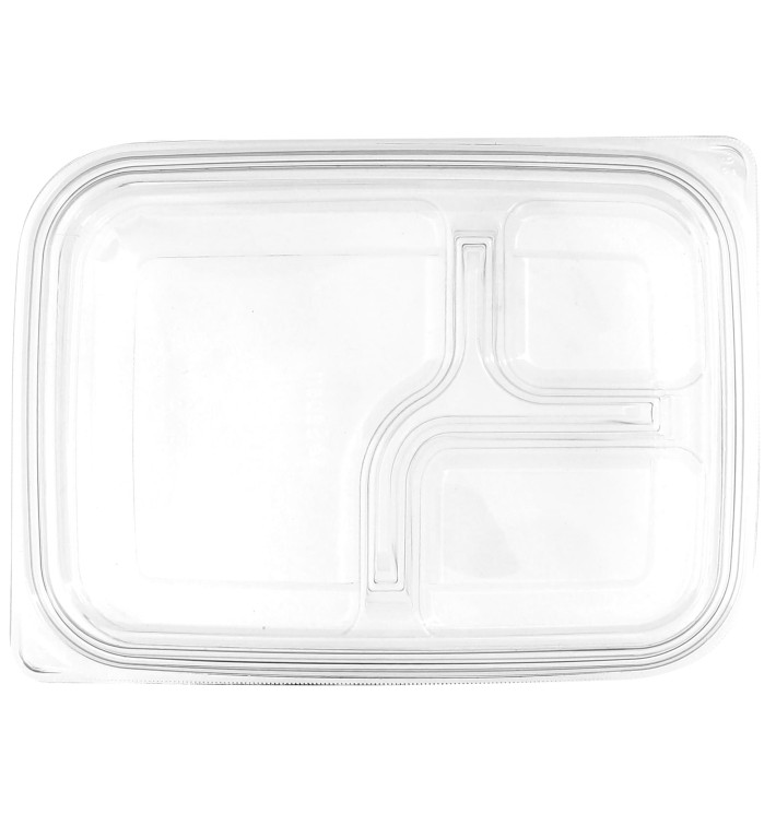Deckel Flach für Plastikbehälter PET 22x16cm (75 Stück) Deckel Flach für Plastikbehälter PET 22x16cm (75 Stück)