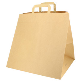 Papiertüten für Pizzakartons mit Henkeln 37+33x32cm (25 Stück)