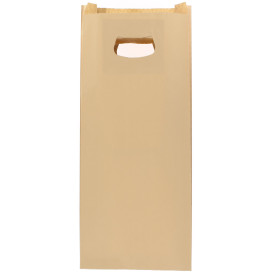 Papiertüten Hawanna mit Griffloch 18+6x32cm (50 Stück)