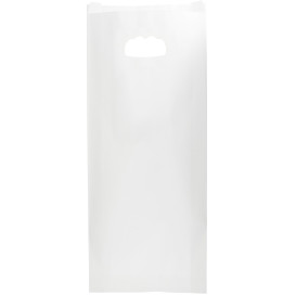 Papiertüten Weiß mit Griffloch 18+6x32cm (50 Stück)