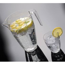Plastikkaraffe Wiederverwendbar SAN mit Deckel 2250ml (1 Stück)