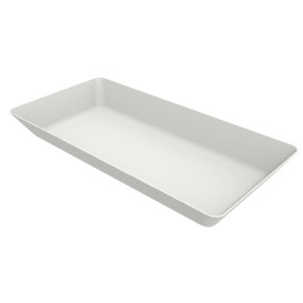 Mini Tablett Zuckerrohr Weiß 13x7cm (50 Stück)