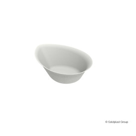 Schüssel Zuckerrohr Regentropfen Weiß 10x8cm (50 Stück)