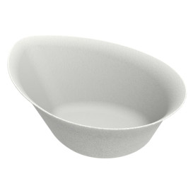 Schüssel Zuckerrohr Regentropfen Weiß 10x8cm (50 Stück)