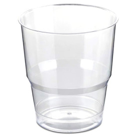 Plastikbecher Ummantelt PS Glasklar Hart 250ml (50 Uds)
