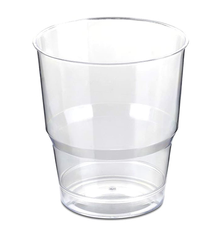 Plastikbecher Ummantelt PS Glasklar Hart 250ml (50 Uds) Plastikbecher Ummantelt PS Glasklar Hart 250ml (50 Uds)