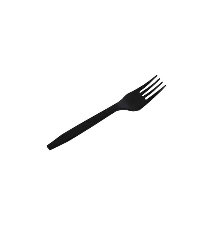 Tenedor 15cm Negro para Bol Ondulado PET 750cc y 1000cc Tenedor 15cm Negro para Bol Ondulado PET 750cc y 1000cc