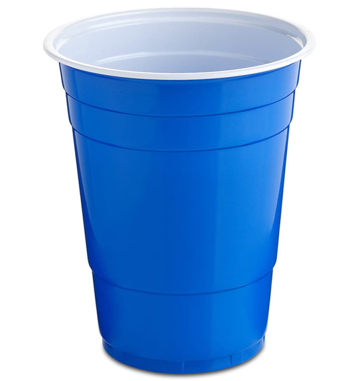 Plastikbecher Blau 550ml (400 Stück)