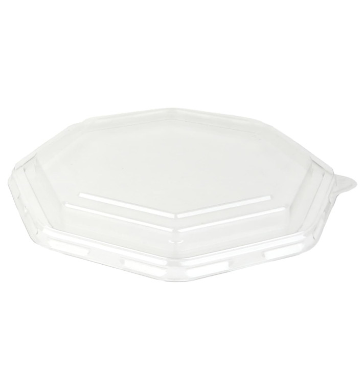 Deckel Plastik PET für Behälter Sechseckig 230x230mm (50 Stück) Deckel Plastik PET für Behälter Sechseckig 230x230mm (50 Stück)