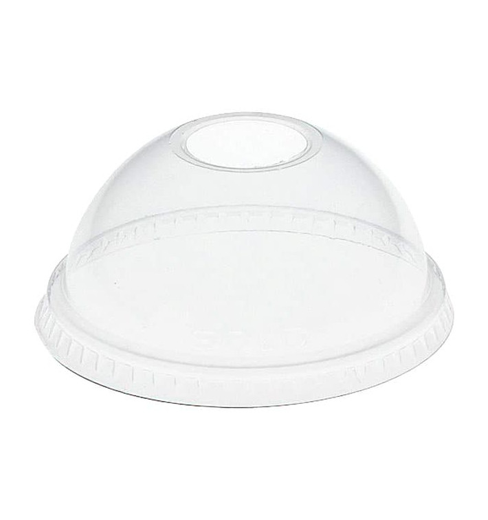 Domdeckel mit Loch für Becher PET Solo Ultra Clear 16Oz Ø9,86 y 24Oz (100 Stück) Domdeckel mit Loch für Becher PET Solo Ultra Clear 16Oz Ø9,86 y 24Oz (100 Stück)