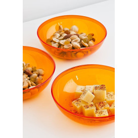 Plastikschale orange 400ml/14cm (4 Stück)