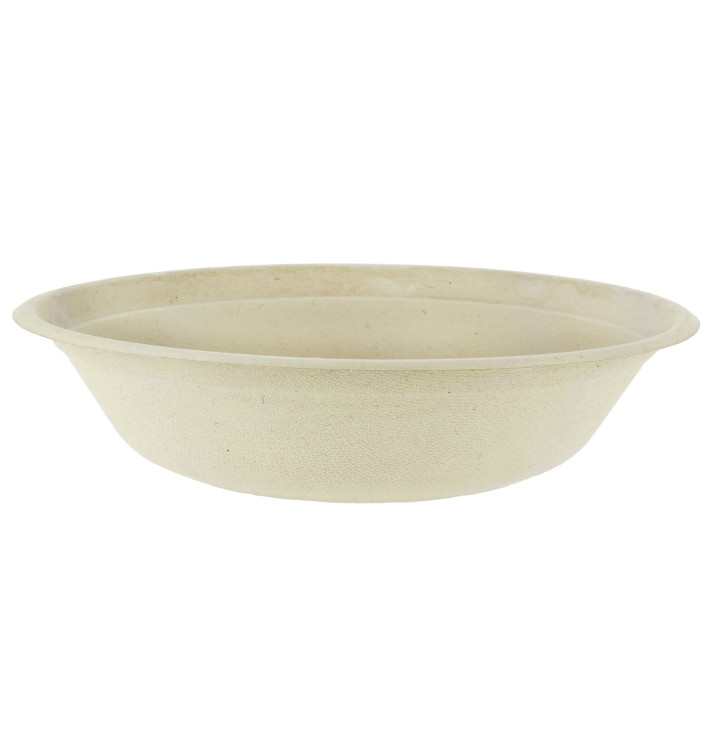 Schüssel Zuckerrohr-Fasern 750ml Ø21x4cm (75 Stück) Schüssel Zuckerrohr-Fasern 750ml Ø21x4cm (75 Stück)