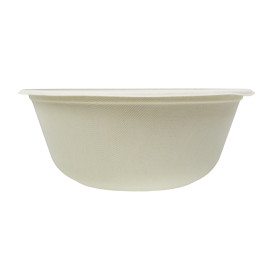 Schüssel Zuckerrohr-Fasern 1400ml Ø21x8cm (75 Stück)