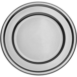 Platzteller rund Silber 30cm (5 Stück)