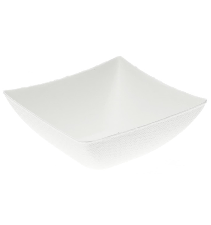 Schüssel Eckig Zuckerrohr Weiß 7x7cm (50 Stück) Schüssel Eckig Zuckerrohr Weiß 7x7cm (50 Stück)