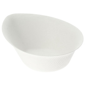Schüssel Zuckerrohr Regentropfen Weiß 10x8cm (50 Stück)