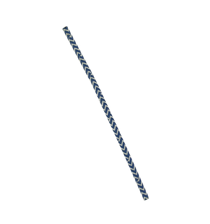 Trinkhalme Paper Starr Blau und Weiß Ø6mm 20cm (100 Stück) Trinkhalme Paper Starr Blau und Weiß Ø6mm 20cm (100 Stück)