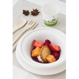 Pappschale weiß Ø15cm 400ml (300 Stück)