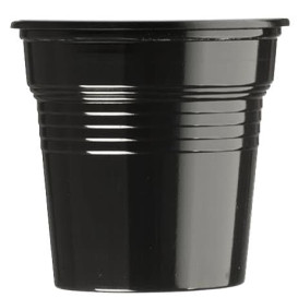 Plastikbecher PS Schwarz 80ml Ø5,7cm (50 Stück)