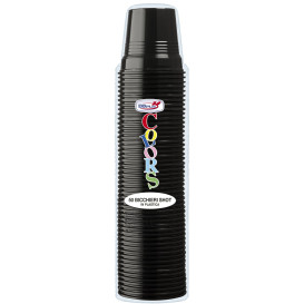 Plastikbecher PS Schwarz 80ml Ø5,7cm (50 Stück)
