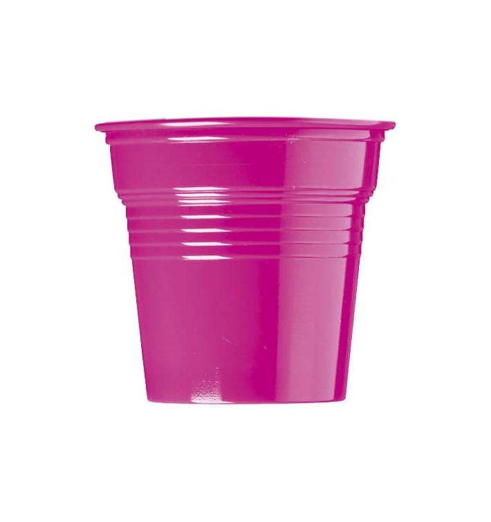 Plastikbecher PS Fuchsie 80ml Ø5,7cm (1500 Stück) Plastikbecher PS Fuchsie 80ml Ø5,7cm (1500 Stück)